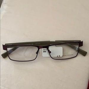 Brown Armani Exchange glasses for vision!